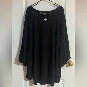 NWT Torrid Mini Black Long Sleeve Dress With Chain Detail Size 5X